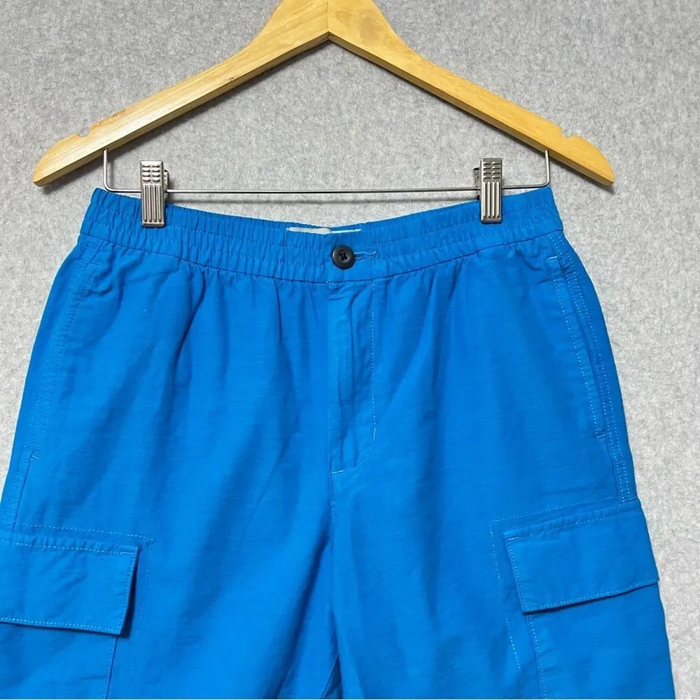 Everlane Mens Cotton Linen Cargo Shorts NWT Size Small Horizon Blue